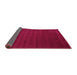 Sideview of Abstract Pink Contemporary Rug, con25pnk