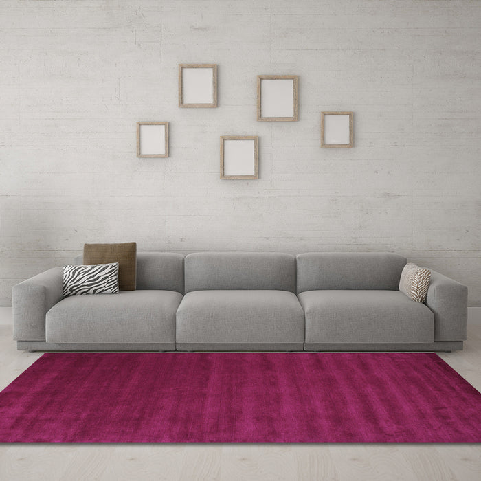 Machine Washable Abstract Purple Contemporary Area Rugs in a Living Room, wshcon25pur