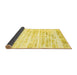 Sideview of Solid Yellow Modern Rug, con2600yw