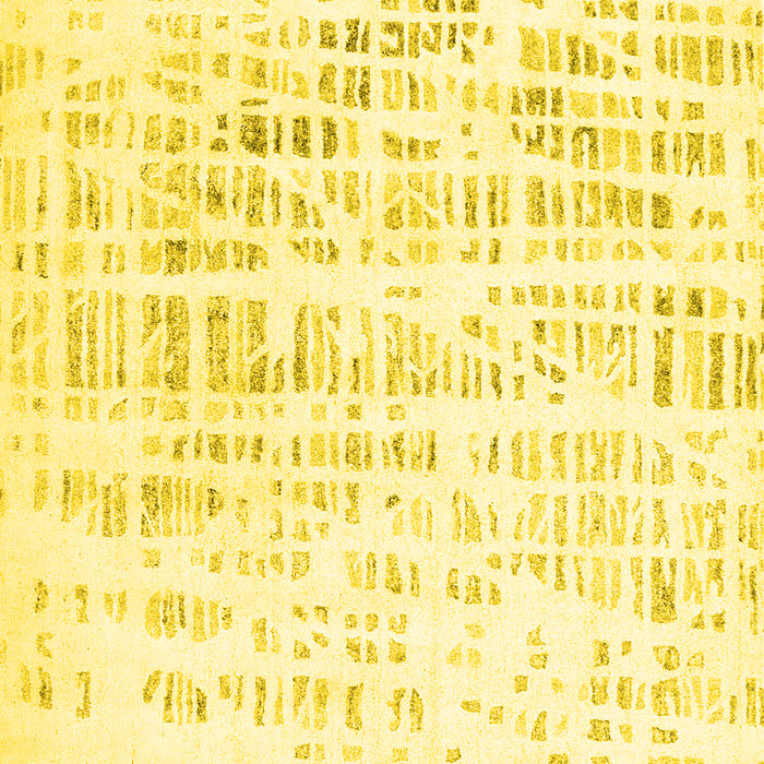 Machine Washable Solid Yellow Modern Rug, wshcon2600yw