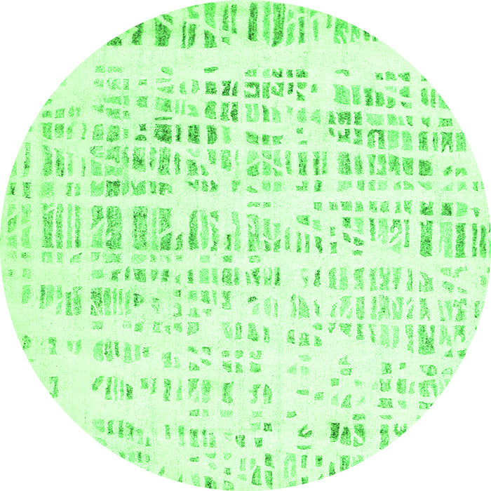 Square Solid Green Modern Rug, con2600grn