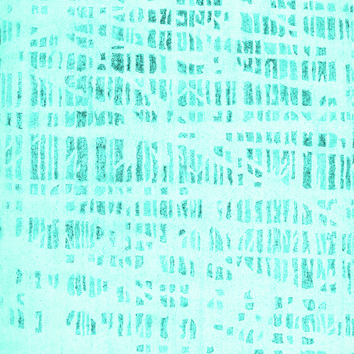 Machine Washable Solid Turquoise Modern Area Rugs, wshcon2600turq