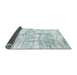 Thickness of Contemporary Pale Blue Modern Rug, con2601