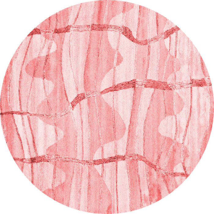 Machine Washable Abstract Red Contemporary Rug, wshcon2601red