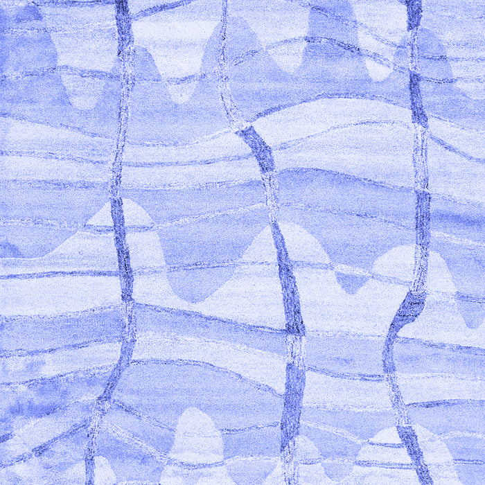 Machine Washable Abstract Blue Contemporary Rug, wshcon2601blu