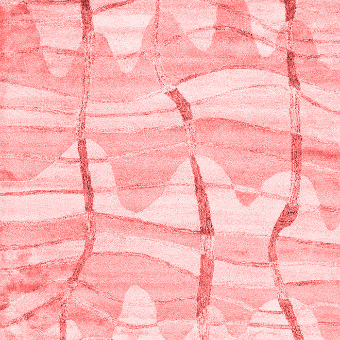 Machine Washable Abstract Red Contemporary Rug, wshcon2601red