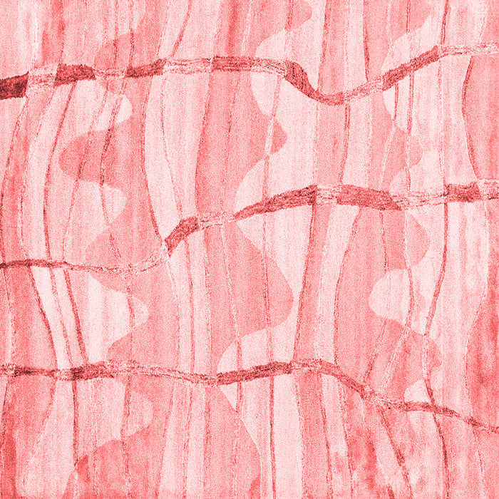 Machine Washable Abstract Red Contemporary Rug, wshcon2601red