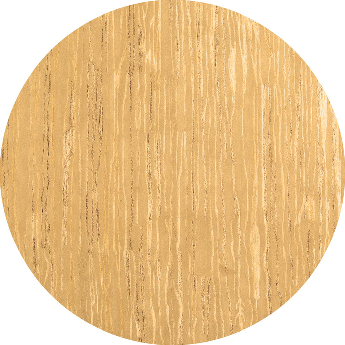 Round Abstract Brown Contemporary Rug, con2602brn