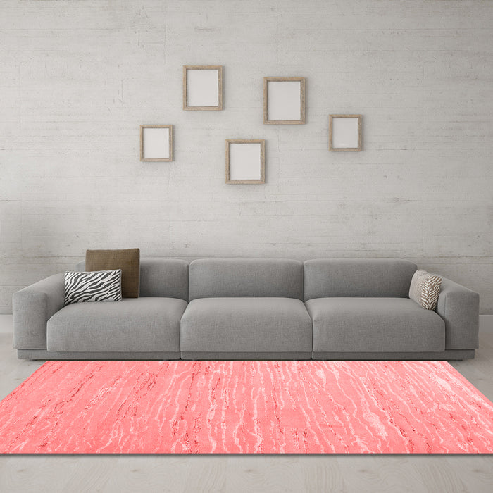 Contemporary Red Washable Rugs