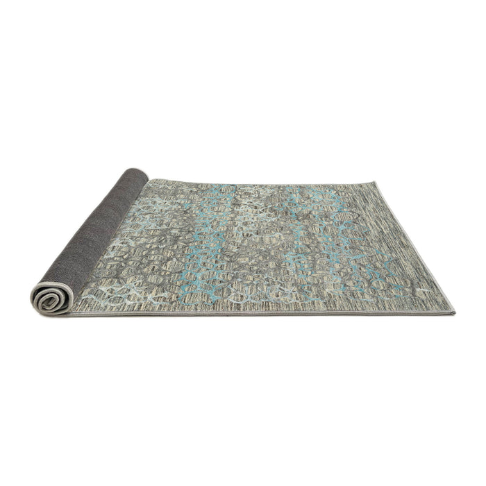 Thickness of Contemporary Silver Gray Modern Rug, con2603
