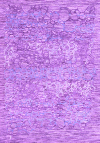 Abstract Purple Contemporary Rug, con2603pur