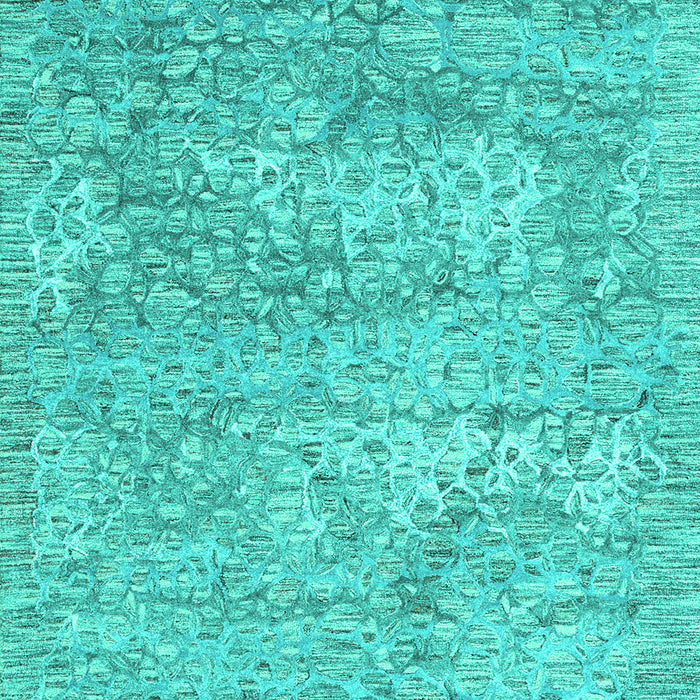 Abstract Turquoise Contemporary Rug, con2603turq