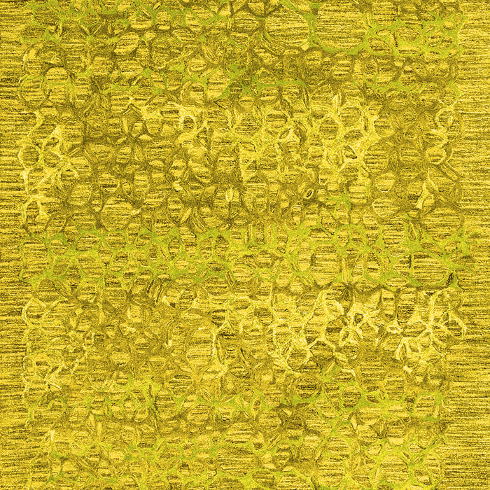 Abstract Yellow Contemporary Rug, con2603yw