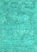 Machine Washable Abstract Turquoise Contemporary Area Rugs, wshcon2603turq