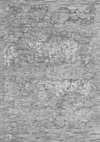 Abstract Gray Contemporary Rug, con2603gry