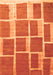 Serging Thickness of Machine Washable Abstract Orange Contemporary Area Rugs, wshcon2604org