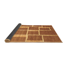 Sideview of Abstract Brown Contemporary Rug, con2604brn