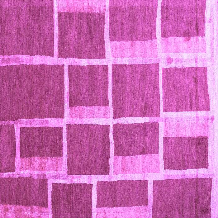 Square Machine Washable Abstract Purple Contemporary Area Rugs, wshcon2604pur