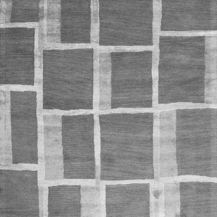 Abstract Gray Contemporary Rug, con2604gry