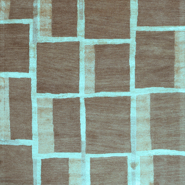 Machine Washable Abstract Light Blue Contemporary Rug, wshcon2604lblu