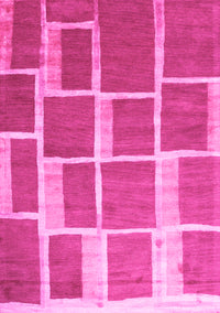 Abstract Pink Contemporary Rug, con2604pnk