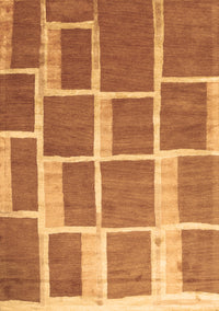 Abstract Brown Contemporary Rug, con2604brn