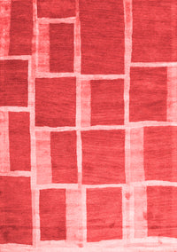 Abstract Red Contemporary Rug, con2604red