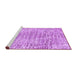 Sideview of Machine Washable Abstract Purple Contemporary Area Rugs, wshcon2605pur