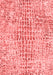 Abstract Red Contemporary Area Rugs