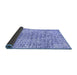 Sideview of Abstract Blue Contemporary Rug, con2605blu