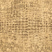 Square Abstract Brown Contemporary Rug, con2605brn