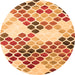 Machine Washable Abstract Orange Contemporary Area Rugs, wshcon2606org