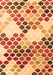 Abstract Orange Contemporary Rug, con2606org