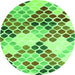 Machine Washable Abstract Green Contemporary Area Rugs, wshcon2606grn