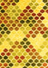 Abstract Yellow Contemporary Rug, con2606yw