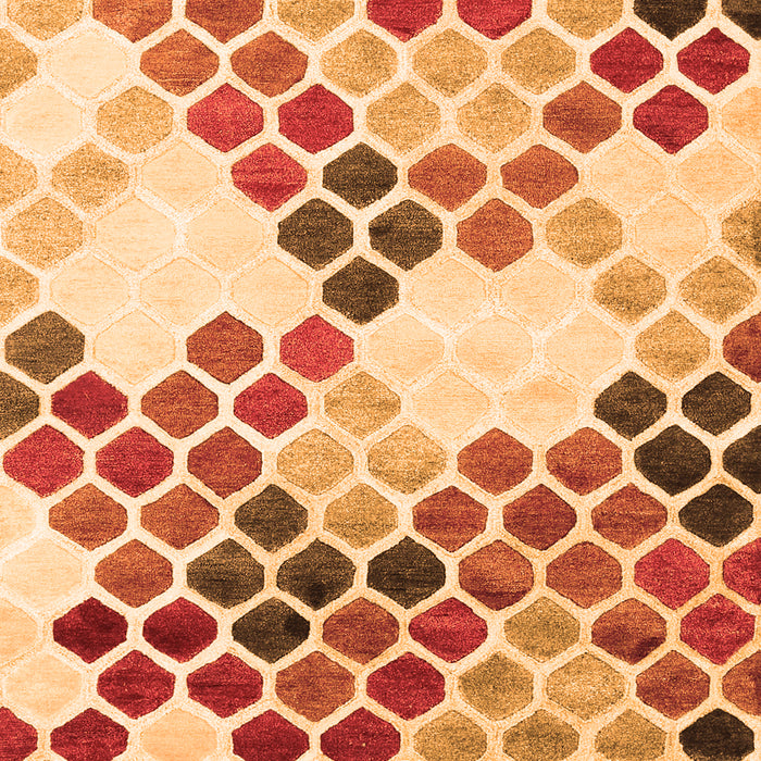 Serging Thickness of Machine Washable Abstract Orange Contemporary Area Rugs, wshcon2606org