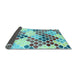 Sideview of Abstract Light Blue Contemporary Rug, con2606lblu