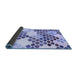 Sideview of Abstract Blue Contemporary Rug, con2606blu