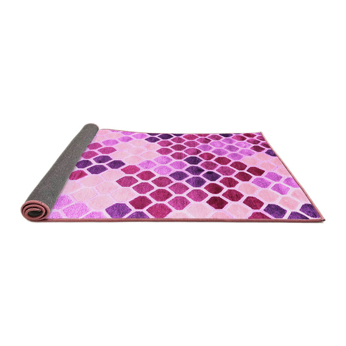 Sideview of Abstract Pink Contemporary Rug, con2606pnk