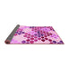 Sideview of Abstract Pink Contemporary Rug, con2606pnk