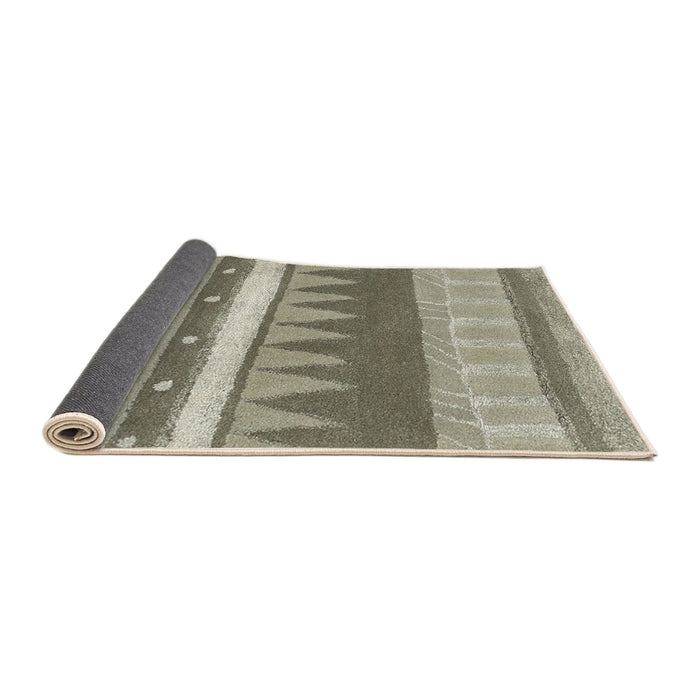 Thickness of Contemporary Sage Green Modern Rug, con2607