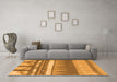 Machine Washable Abstract Orange Contemporary Area Rugs in a Living Room, wshcon2607org