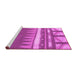 Sideview of Machine Washable Abstract Pink Contemporary Rug, wshcon2607pnk