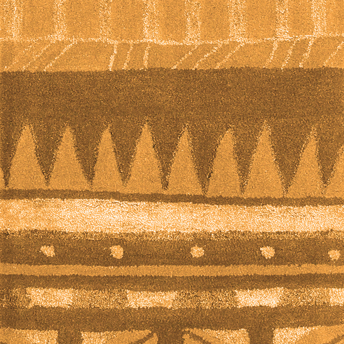 Abstract Orange Contemporary Rug, con2607org