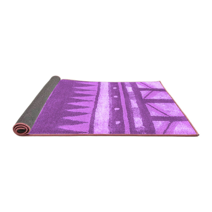 Sideview of Abstract Purple Contemporary Rug, con2607pur