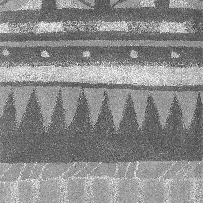 Serging Thickness of Machine Washable Abstract Gray Contemporary Rug, wshcon2607gry