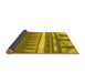 Sideview of Abstract Yellow Contemporary Rug, con2607yw