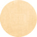 Round Machine Washable Solid Brown Modern Rug, wshcon2608brn