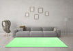 Machine Washable Solid Emerald Green Modern Area Rugs in a Living Room,, wshcon2608emgrn