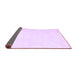 Sideview of Solid Purple Modern Rug, con2608pur